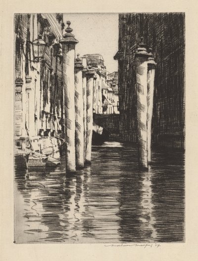 Een Smal Kanaal, Venetië door Mortimer Menpes