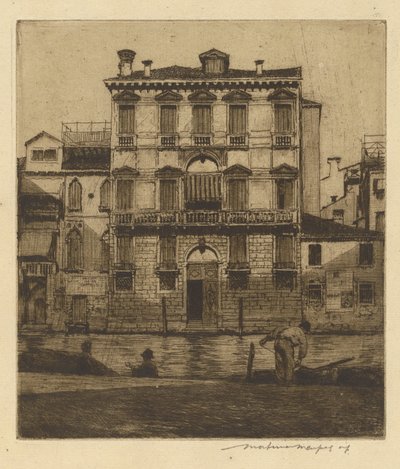 Een Palazzo door Mortimer Menpes