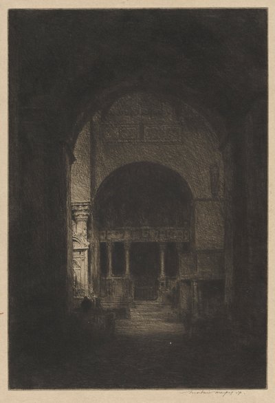 Interieur van St. Mark door Mortimer Menpes