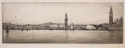 Bassin van San Marco, Venetië, 1910 door Mortimer Menpes