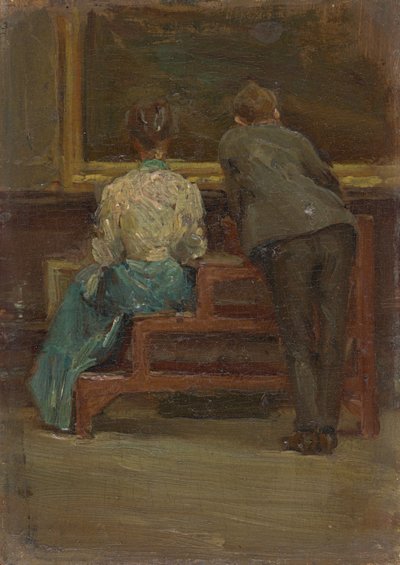 Charles Sheeler en Nina Allender, ca. 1906 door Morton Livingston Schamberg