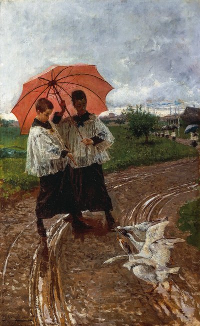 Terug van het festival door Mose Bianchi