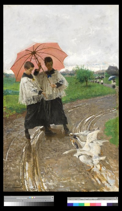 Terugkeer van het festival door Mose Bianchi