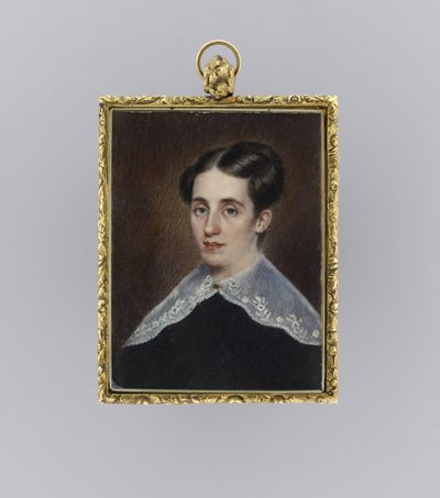 Portret van een vrouw door Moses B. Russell
