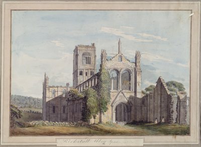 Noordwestelijke Aanblik van Kirkstall Abbey, 1777 door Moses Griffiths