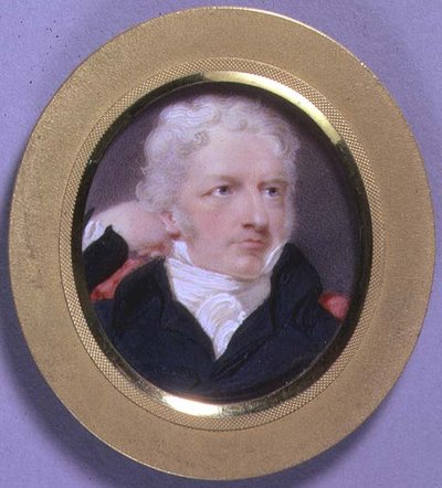 Portretminiatuur van Henry Fuseli, ca. 1808 door Moses Haughton