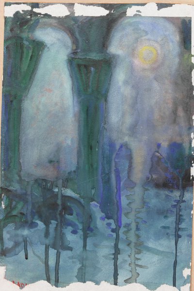 Nachtreflecties, Venetië door Moses J. Adams