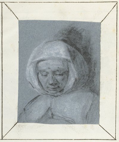Studie van een vrouwenhoofd door Moses Ter Borch