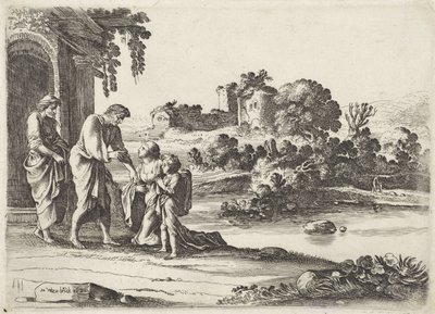 De verstoting van Hagar door Moyses van Wtenbrouck