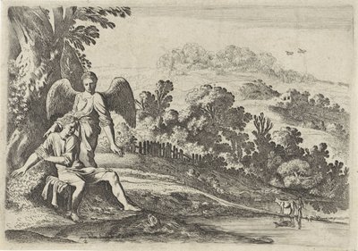 Tobias schrikt van de vis door Moyses van Wtenbrouck