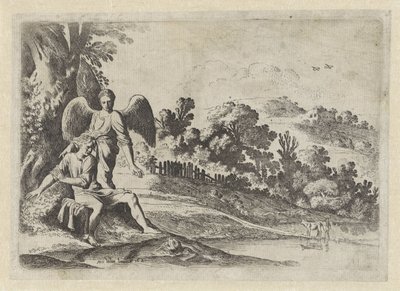 Tobias schrikt van de vis door Moyses van Wtenbrouck