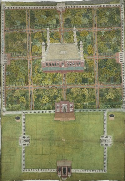 Mausoleum van Jahangir in Lahore door Mughal School
