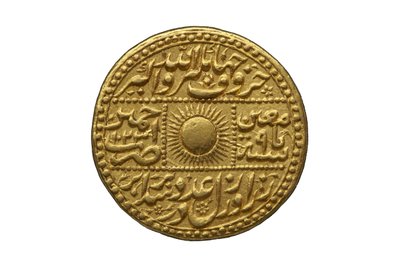 Mughal munt (goud) door Mughal School