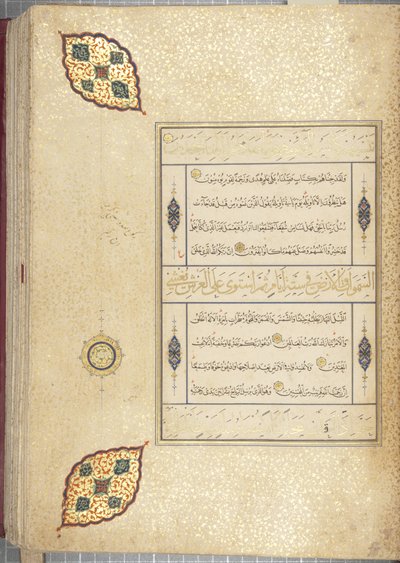 Fol 83 recto, Timuridische Koran, 1441 door Muhammad Mumin Abdallah Al Murwand