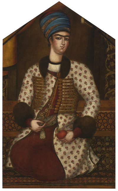 Portret van Rustam Khan Zand door Muhammad Sadiq