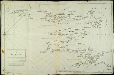 De zuidwestkust van Ierland van de Staggs van Castle Haven tot Dursey I. Onderzocht en genavigeerd door M. Mackenzie Sen. 1775. door Murdoch & Bowen Thomas Senior (fl.1775) Mackenzie