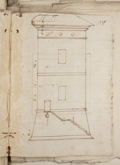 Portfolio van tekeningen door Mutio Oddi van Urbino en anderen, p119, ca. 1635-40 door Muzio Oddi