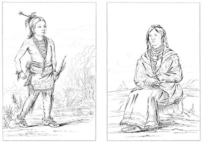 Inheemse Amerikanen, Noordwestelijke Grens, 1841 door Myers and Co