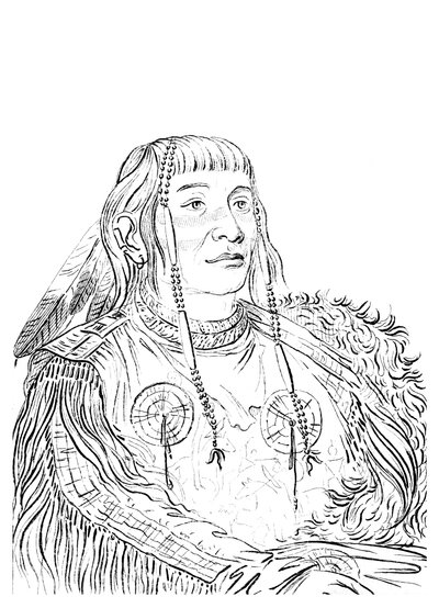 Portret van een Inheemse Amerikaanse man, 1841 door Myers and Co