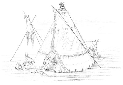 Teepee, 1841 door Myers and Co