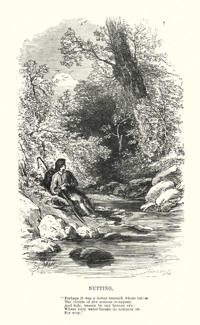 William Wordsworth: Nutting door Myles Birket (after) Foster