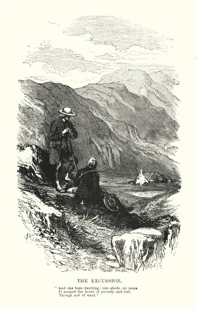 William Wordsworth: The Excursion door Myles Birket (after) Foster