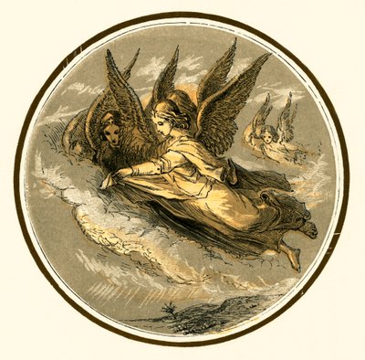 Vliegende engelen door Myles Birket Foster