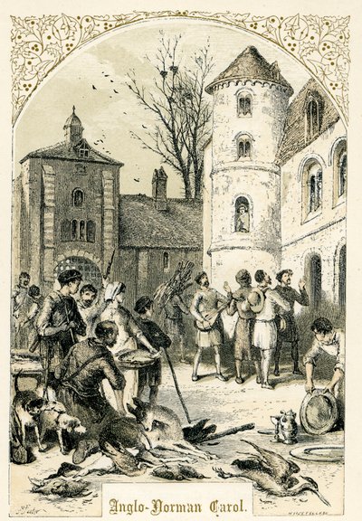 Anglo-Normandische Carol. door Myles Birket Foster