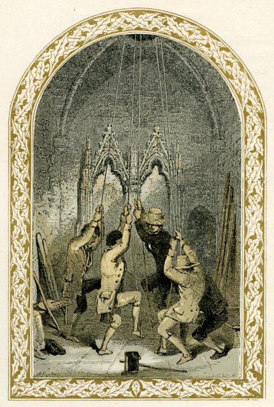 Klokkenluiders - illustratie door Birket Foster. door Myles Birket Foster