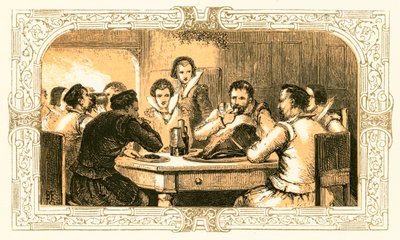 Het snijden van het rundvlees door Myles Birket Foster