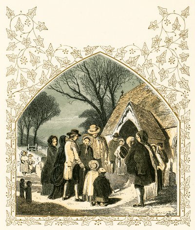 Kerstmorgen door Myles Birket Foster