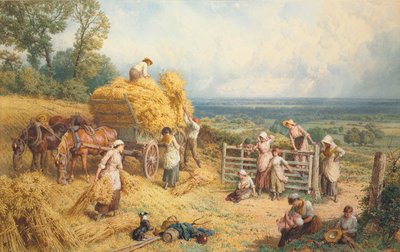 Oogsttijd door Myles Birket Foster