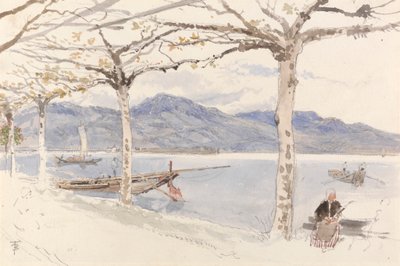 Lago Maggiore, Italië door Myles Birket Foster