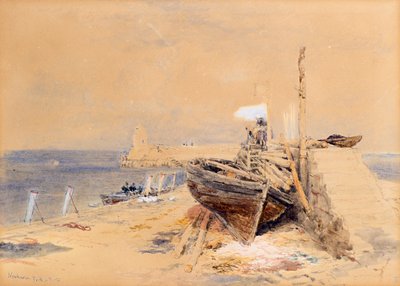 Newhaven, Firth of Forth door Myles Birket Foster
