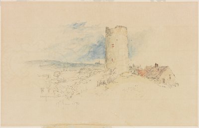 Oude windmolen op Windmill Hills, Gateshead door Myles Birket Foster