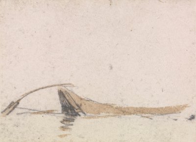Een van een Groep van Drie Studies op de Venetiaanse Lagune door Myles Birket Foster