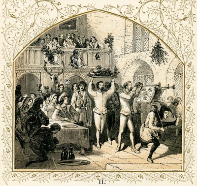 Het presenteren van het zwijnshoofd door Myles Birket Foster