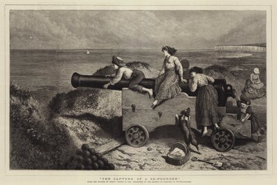 De verovering van een 32-ponder door Myles Birket Foster