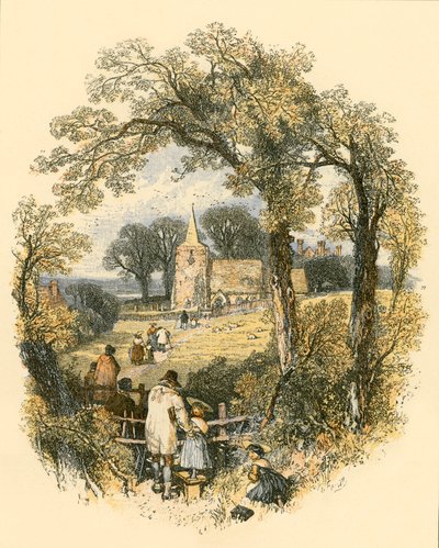 De Sabbat door Myles Birket Foster