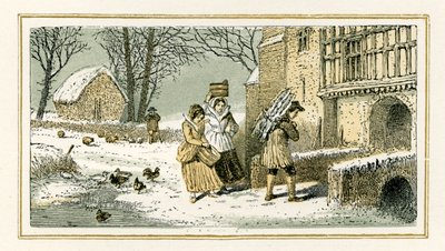Winter door William Shakespeare door Myles Birket Foster