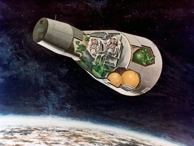 Een NASA maanmodule, ca. 1970s door NASA Images