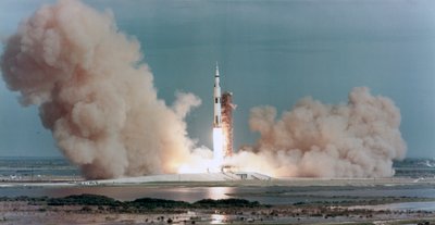 De lancering van Apollo 15, Kennedy Space Center, Florida, VS, 1971 door NASA Images