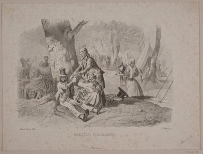 De heuvel in Dyrehaven door N.B. Krossing