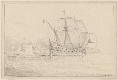 Schip onder Zeil door N. Artsay