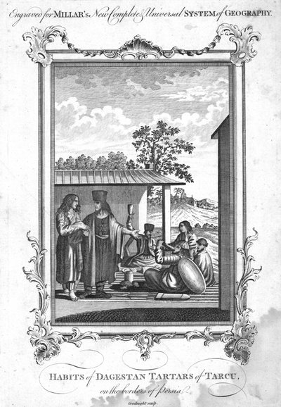 Gewoonten van Dagestan Tartaren van Tarcu, aan de grenzen van Perzië, 1780 door N. C. Goodnight