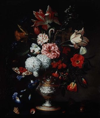 Stilleven (een van een paar) door N. Javrillard