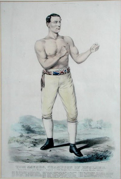 Tom Sayers, Kampioen van Engeland, gepubliceerd 1860 door Currier and Ives