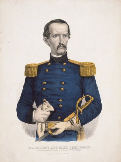 Brig.-Genl. Michael Corcoran van de Ierse Brigade, voormalig kolonel van de dappere N.Y. 
