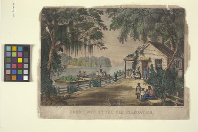 Goede tijden op de oude plantage door N. and Ives J.M. (1824 95) Currier