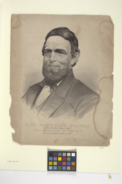 Hon. Schuyler Colfax door N. and Ives J.M. (1824 95) Currier